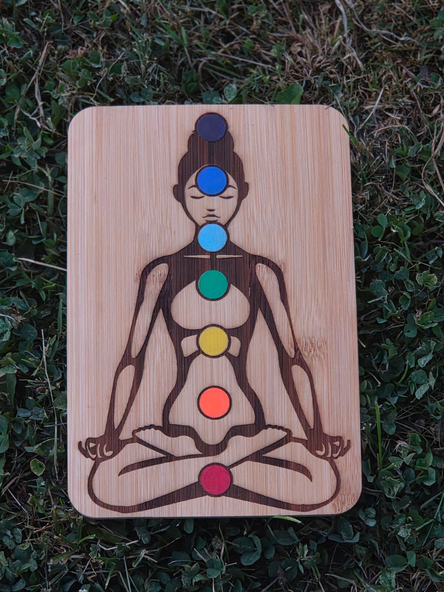 Yoga Chakra Bamboo Board