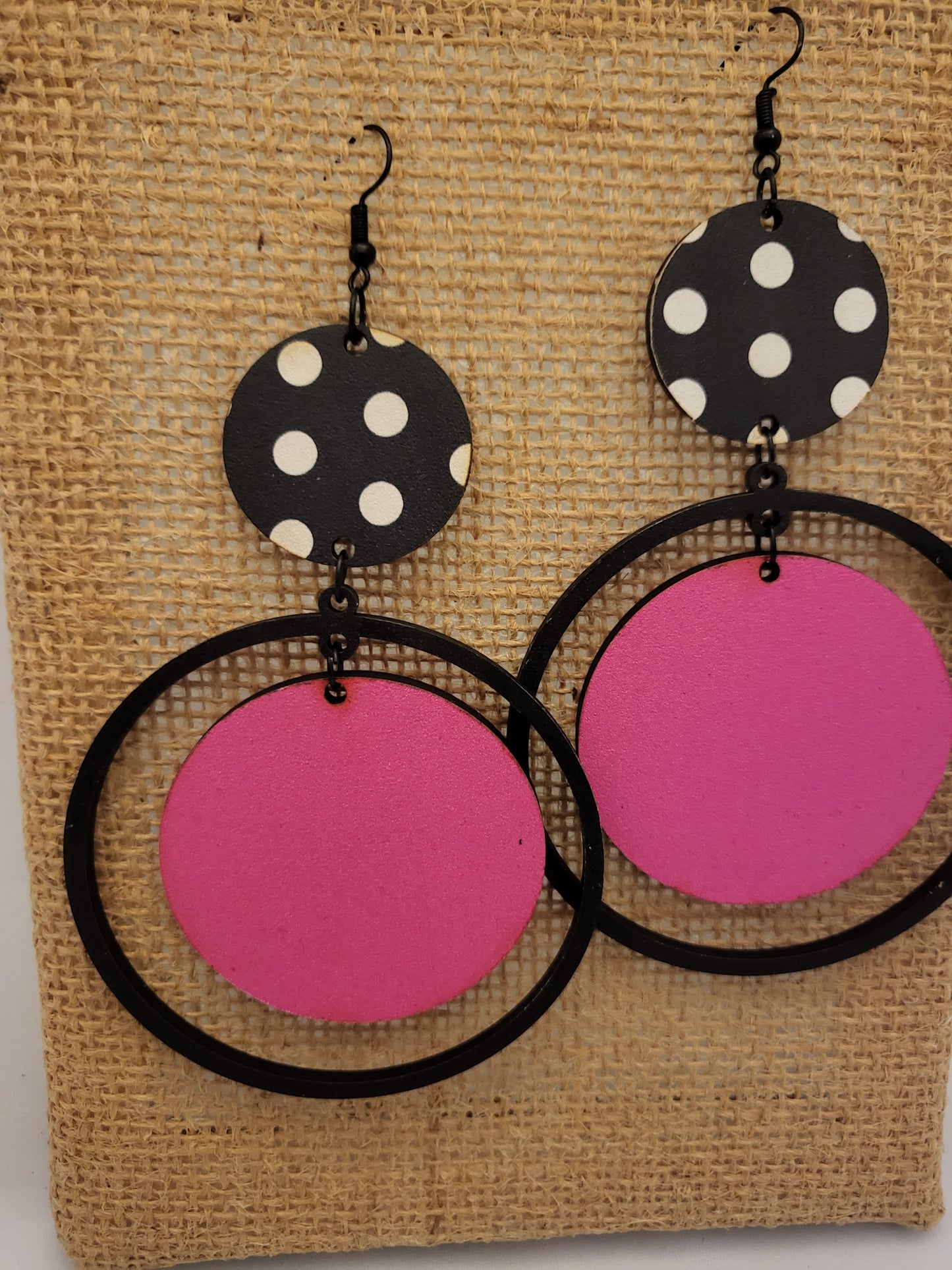 Polka Dot Pink Round