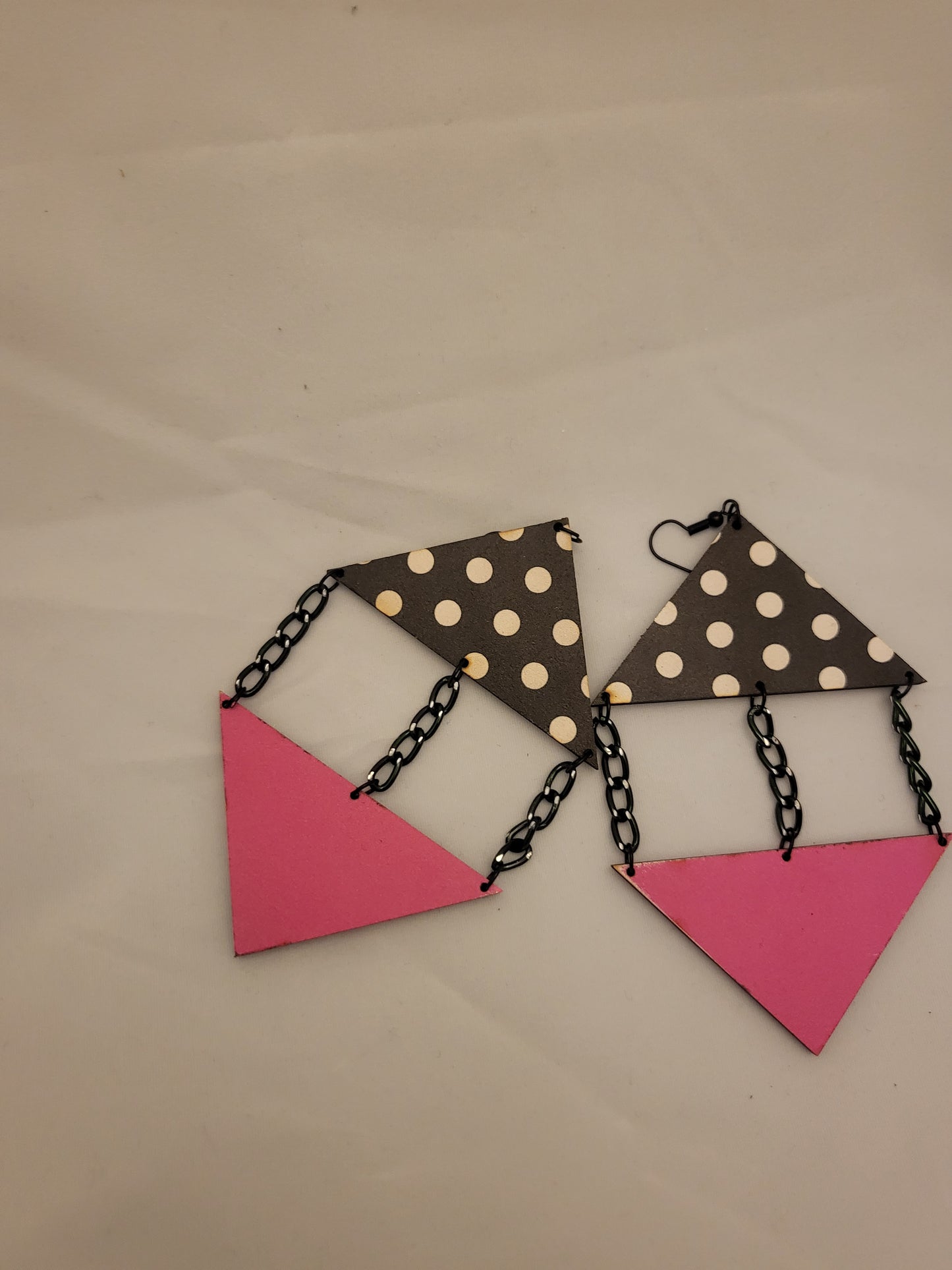 Polka-Dot Pink Triangle