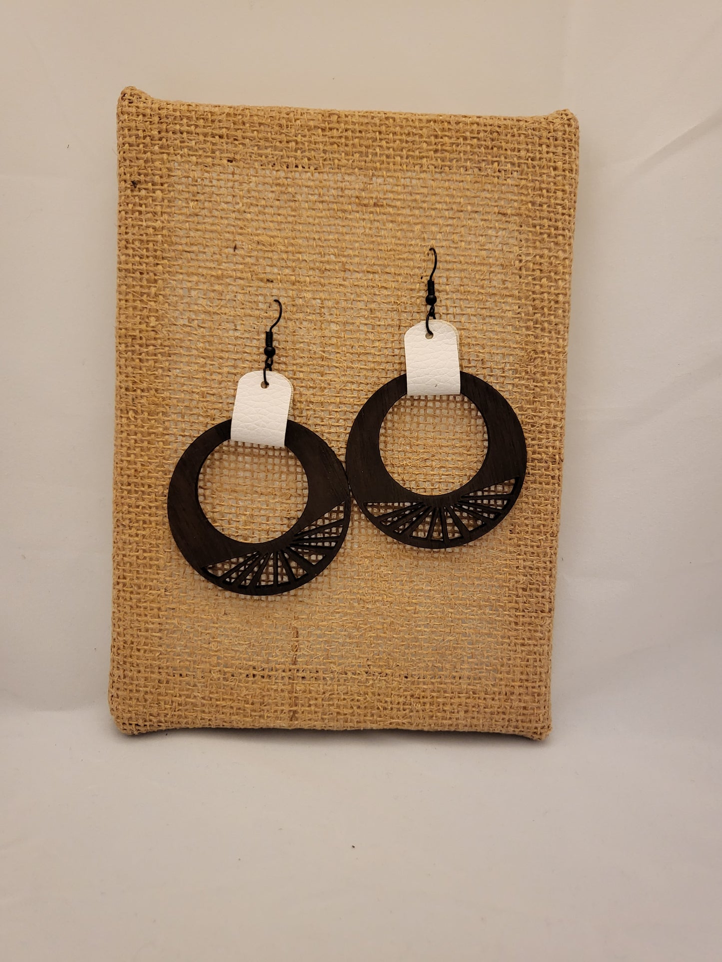 Round Wood Earrings