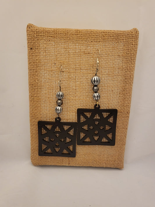 Geometric Square Earrrings