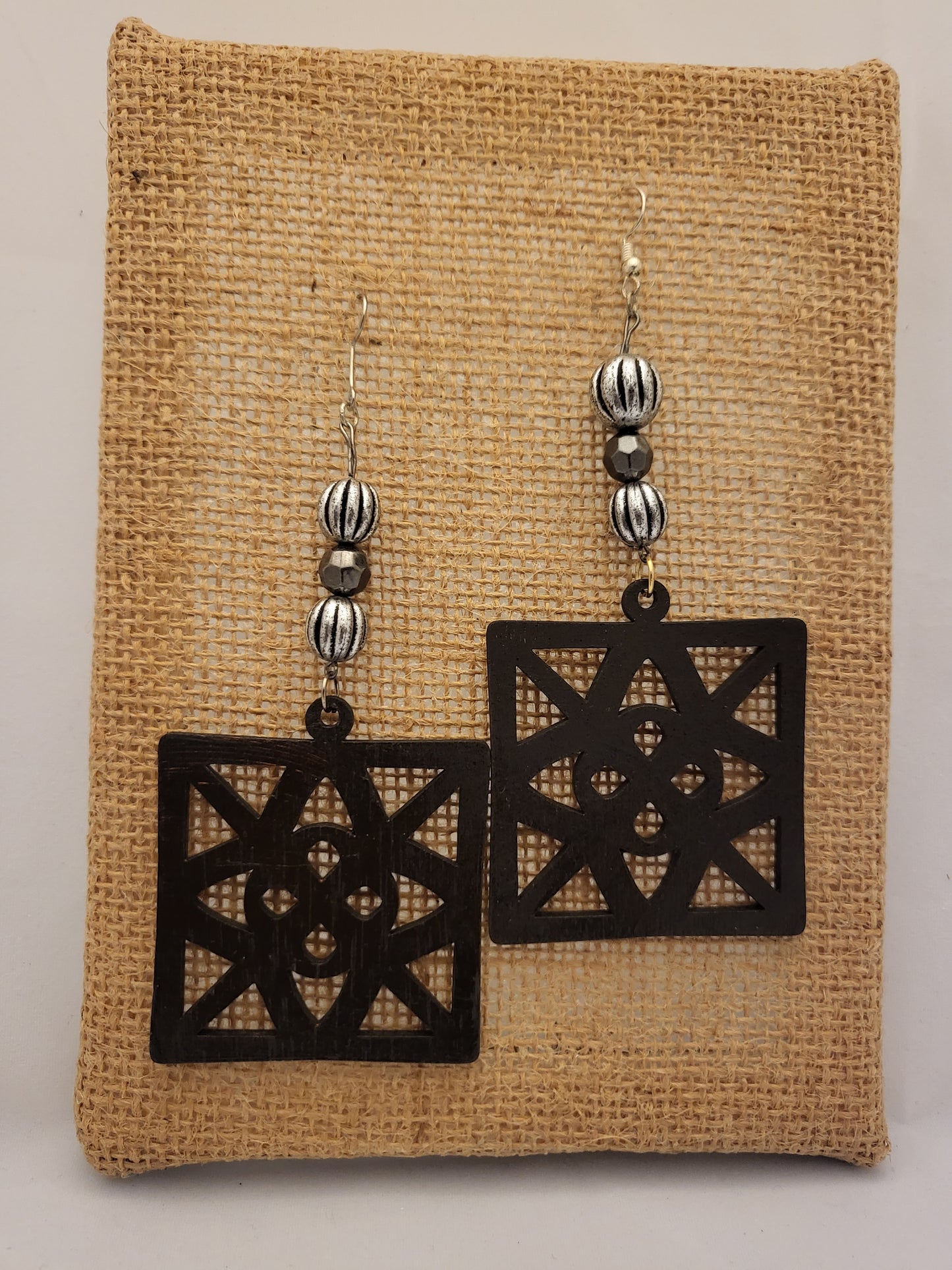 Geometric Square Earrrings