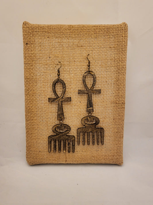 Ankh Duafe Earrings