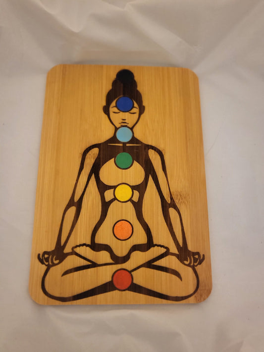 Yoga Chakra Bamboo Board